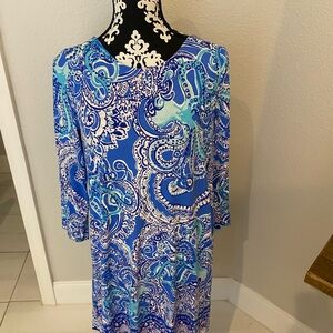 Lilly Pulitzer Vibrant Blue and Pink Dress